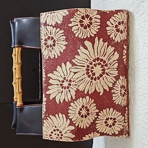 Tommy Hilfiger Hand Bag Purse fiber bamboo